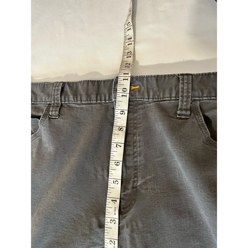 Ariat Rebar M7 Jeans Mens 36x34 Gray Slim Straight Leg Canvas Workwear Carpenter